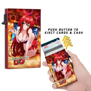 High School DXD Anime Slim Wallet with Cash Strap (Choose or Rias or Akeno)