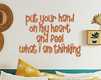 Heart Wall Decal: Romantic Vinyl Art, Nursery Bedroom Decor