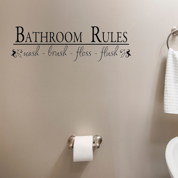 Wall Decals for Bathroom Etsy
