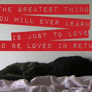 Greatest Thing To Be Loved Old School Label Maker Removable Vinyl Wall Decal image 2