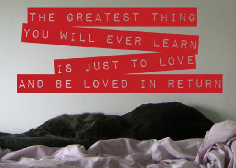 Greatest Thing To Be Loved Old School Label Maker Removable Vinyl Wall Decal image 2