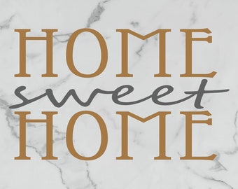 Home Sweet Home - Wall Art Decal - Two Color