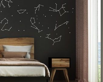 Conjunto de constelaciones estelares: vinilos decorativos para el aspirante a astrónomo