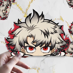 Sticker HELLDRIVE Anime Peeker : Sticker vinyle imperméable