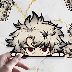 Autocollant Anime Peeker : vinyle imperméable - voiture, ordinateur portable, bouteille d&#39;eau