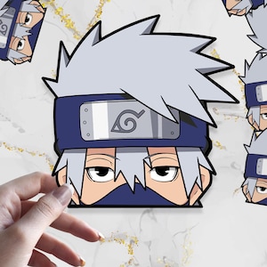 Anime Peeker Sticker: Young Masked Shinobi - Waterproof Vinyl Decal