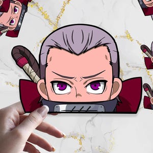 Immortal Scythe Anime Peeker Sticker: Waterproof Vinyl Decal