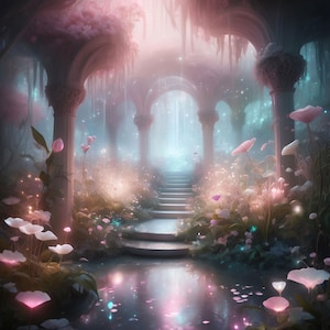 Enchanted Garden Vol. 2, 12 JPG ad alta risoluzione, Arte digitale, Clipart con licenza commerciale, POD, Biglietti, Decorazioni, Artigianato e artigianato con carta, Diari di carta riciclata