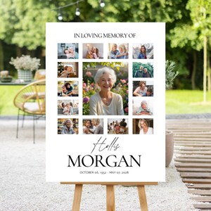 Funeral Memorial Sign Celebration of Life In Loving Memory Sign Funeral Welcome Sign Memorial Sign Editable Template Printable Sign