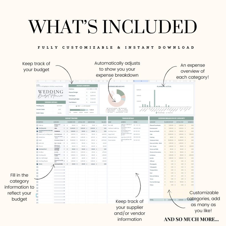 Wedding Planner Spreadsheet Wedding Budget Tracker Wedding Timeline Checklist Guest List Tracker Wedding Itinerary Seating Plan Wedding Gift Expense Tracker Wedding Planner Wedding budget Wedding timeline digital planner Expense tracker wedding plan Wedding Planner Spreadsheet Wedding Budget Tracker Wedding Timeline Checklist Guest List Tracker Wedding Itinerary Seating Plan Wedding Gift Expense Tracker Wedding Planner Wedding budget Wedding timeline digital planner Expense tracker wedding plan