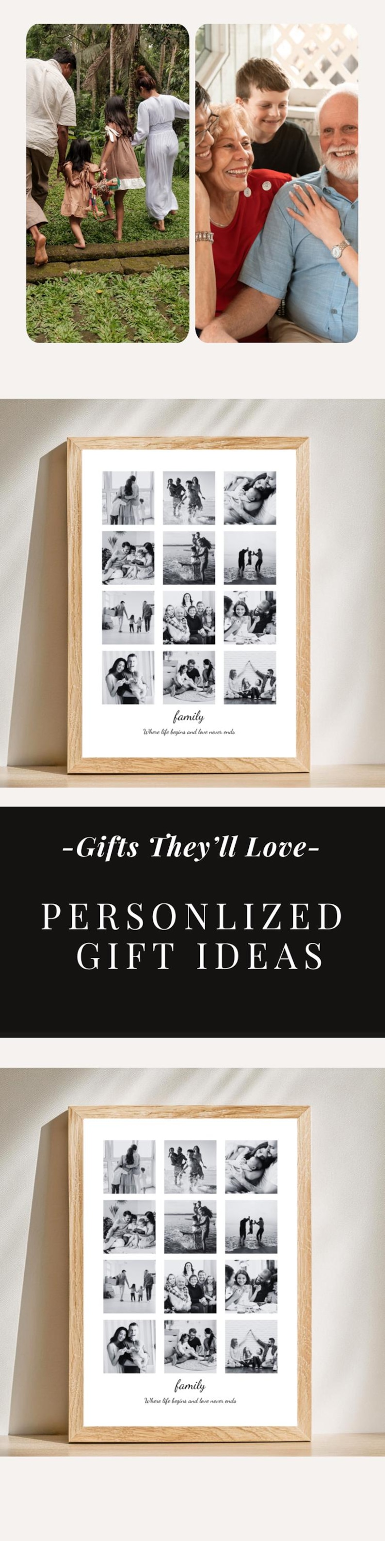 Custom Family Photo Collage Print, Anniversary Gift Digital Download - Etsy