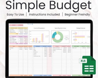 Budget Planner Google Sheet Monthly Budget Spreadsheet Paycheck Budget Template Simple Weekly Financial Planner Beginners Biweekly Budgeting