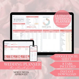 Wedding Planner Spreadsheet Wedding Budget Tracker Wedding Timeline Checklist Guest List Tracker Wedding Itinerary Seating Plan Wedding Gift