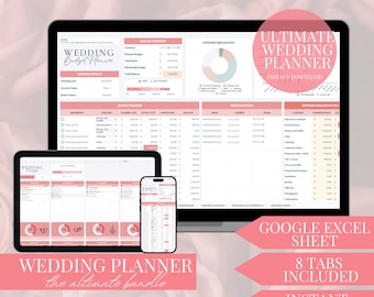 Ultimativer Hochzeitsplaner Budget Timeline Gästeliste Digitaler Download