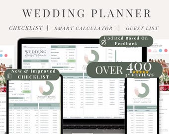 Wedding Planner Spreadsheet Wedding Budget Tracker Google Sheets Excel Wedding Guest List Seating Plan Wedding Checklist Timeline Itinerary