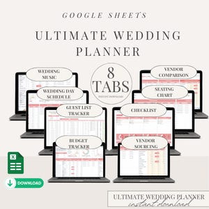 Wedding Budget Planner Google Sheets Budget Planner Wedding Expense Tracker Wedding Spreadsheet Wedding Planner Wedding Budget Template