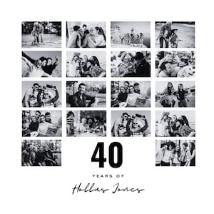 40th Birthday Photo Collage Personalized 40th Birthday Photo Collage Family Gift Number Collage Gift for Him Gift for Her 40 Collage Gift