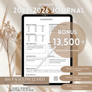 2025 2026 and Undated Digital Planner GoodNotes Planner Daily Planner Weekly PlannerNotability Planner iPad Planner Apple Google Plan