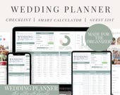 Ultimate Wedding Planner Bundle: Google Sheets & Canva Templates Digital Download