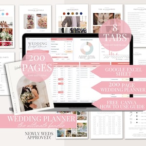 Wedding Planner Spreadsheet Wedding Budget Tracker Wedding Timeline Checklist Guest List Tracker Wedding Itinerary Seating Plan Wedding Gift