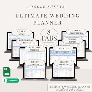 Wedding Budget Planner Google Sheets Budget Planner Wedding Expense Tracker Wedding Spreadsheet Wedding Planner Wedding Budget Template