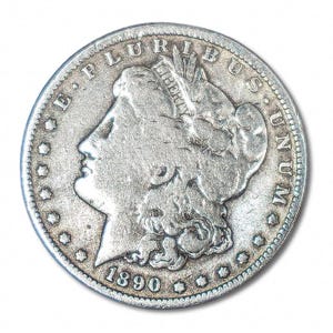 1890 Morgan Silver Dollar