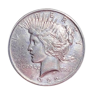 1922 Peace Silver Dollar – Extremely Fine (XF) Grade