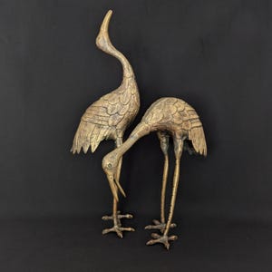 Grote vintage Hollywood Regency messing kraan - paar