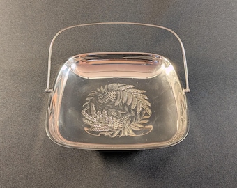 Vintage Plato Silber Platte Kuchen Korb | Schwung Griff