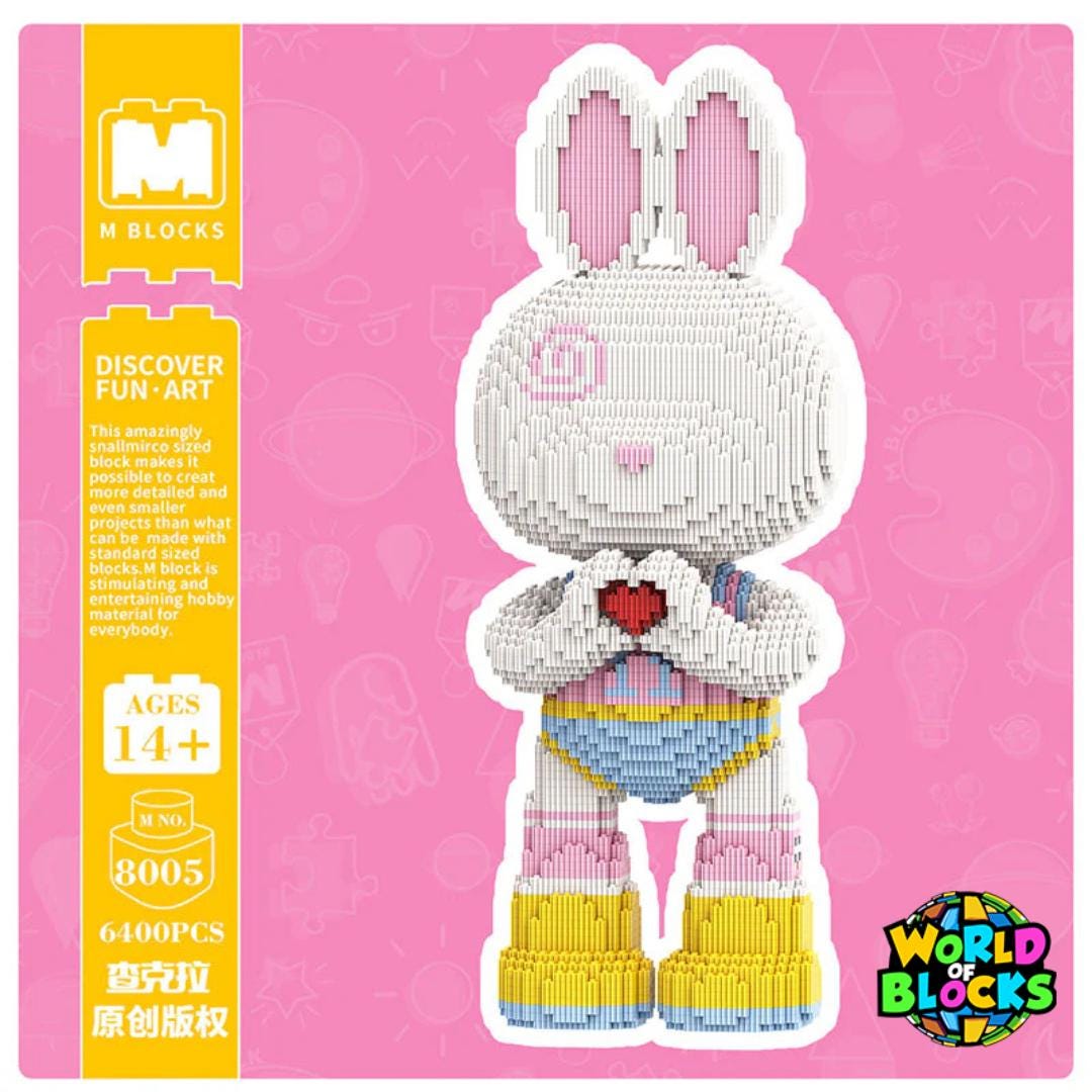 World of Blocks - MPIN M8005 - Teenage Heart MOMO Rabbit (55 Cm