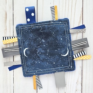 Baby Boy Crinkle: Midnight Sky. Ribbon Crinkle. Crinkle Toy. Baby Boy Gift. Baby Crinkle. Crinkle Paper. Quick Ship