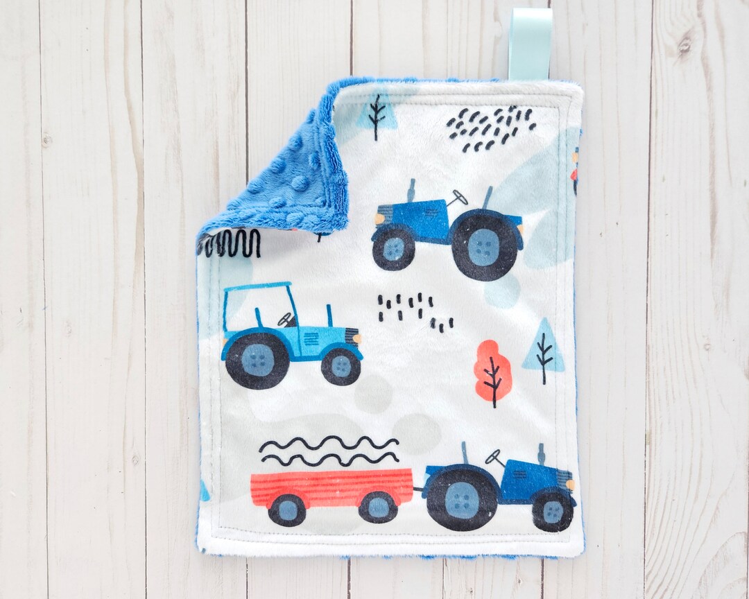 Mini Lovey . Tractor Lovey. Blue Lovey. Minky Lovey. Boy Etsy