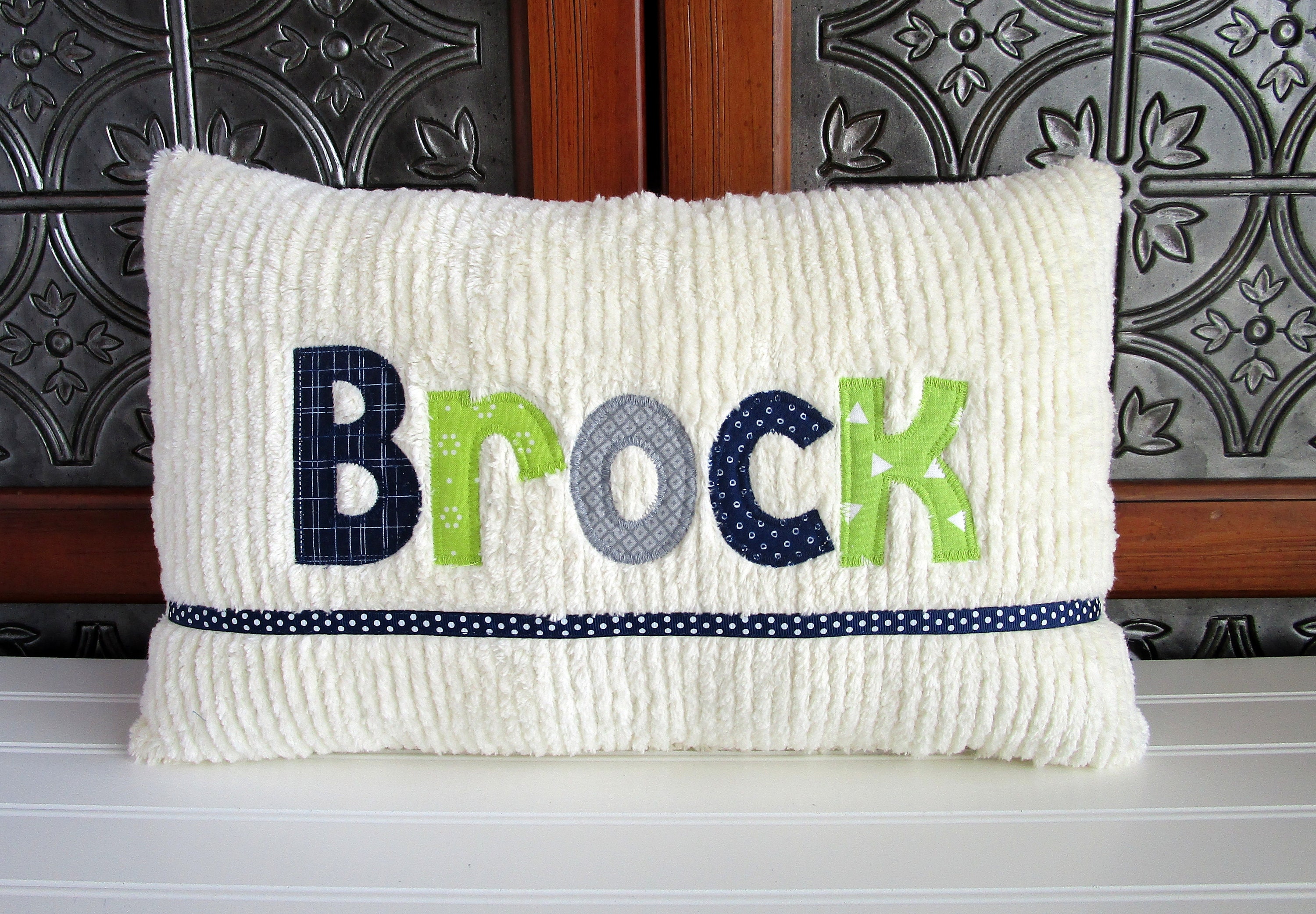 Baby Boy Personalized Pillow Boy Name Gift New Baby Gift Etsy