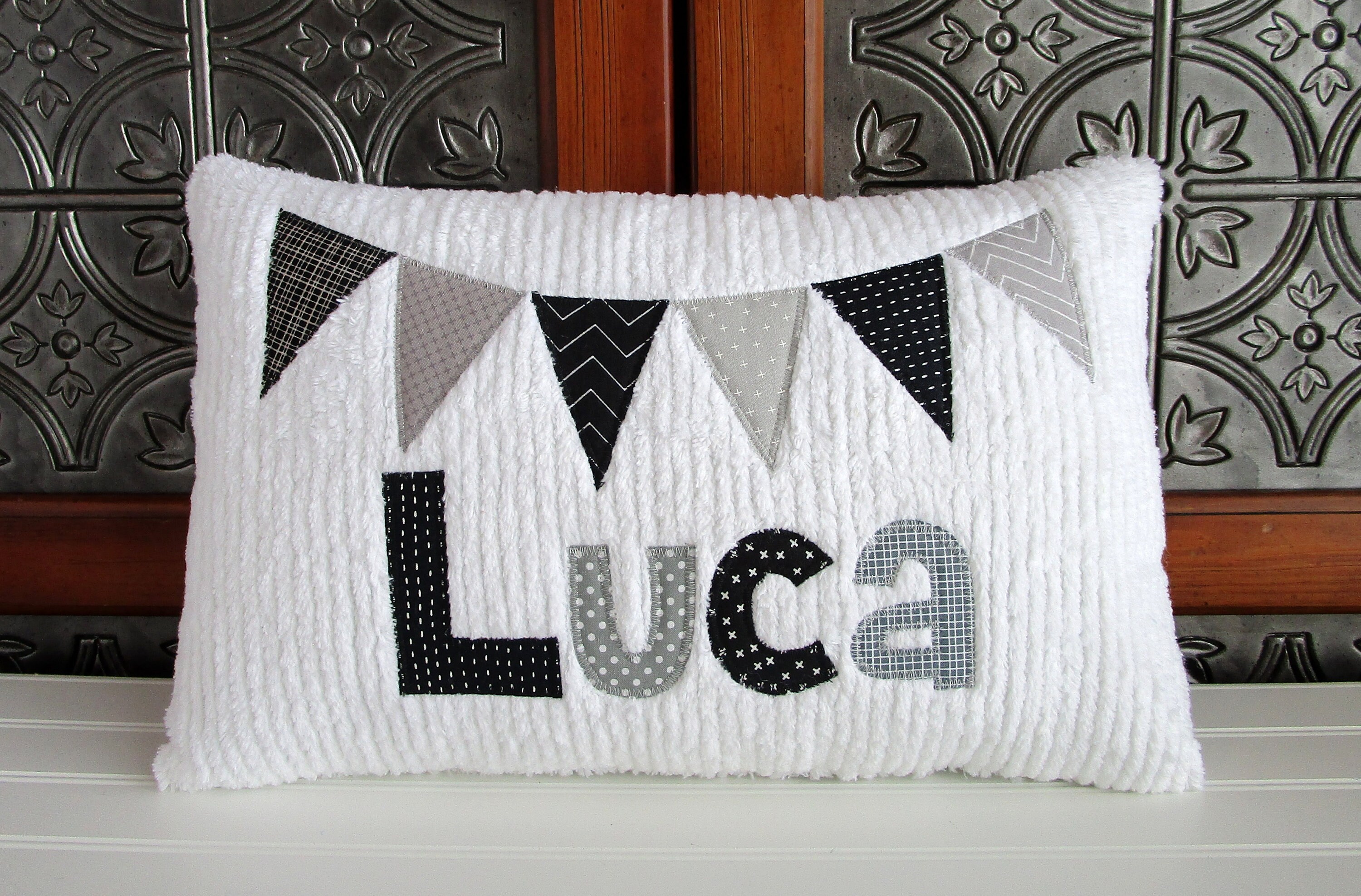 Personalized Name Pillow Baby Boy Gift Black And Gray Etsy Personalized Name Pillow Baby Boy Gift Black And Gray Etsy