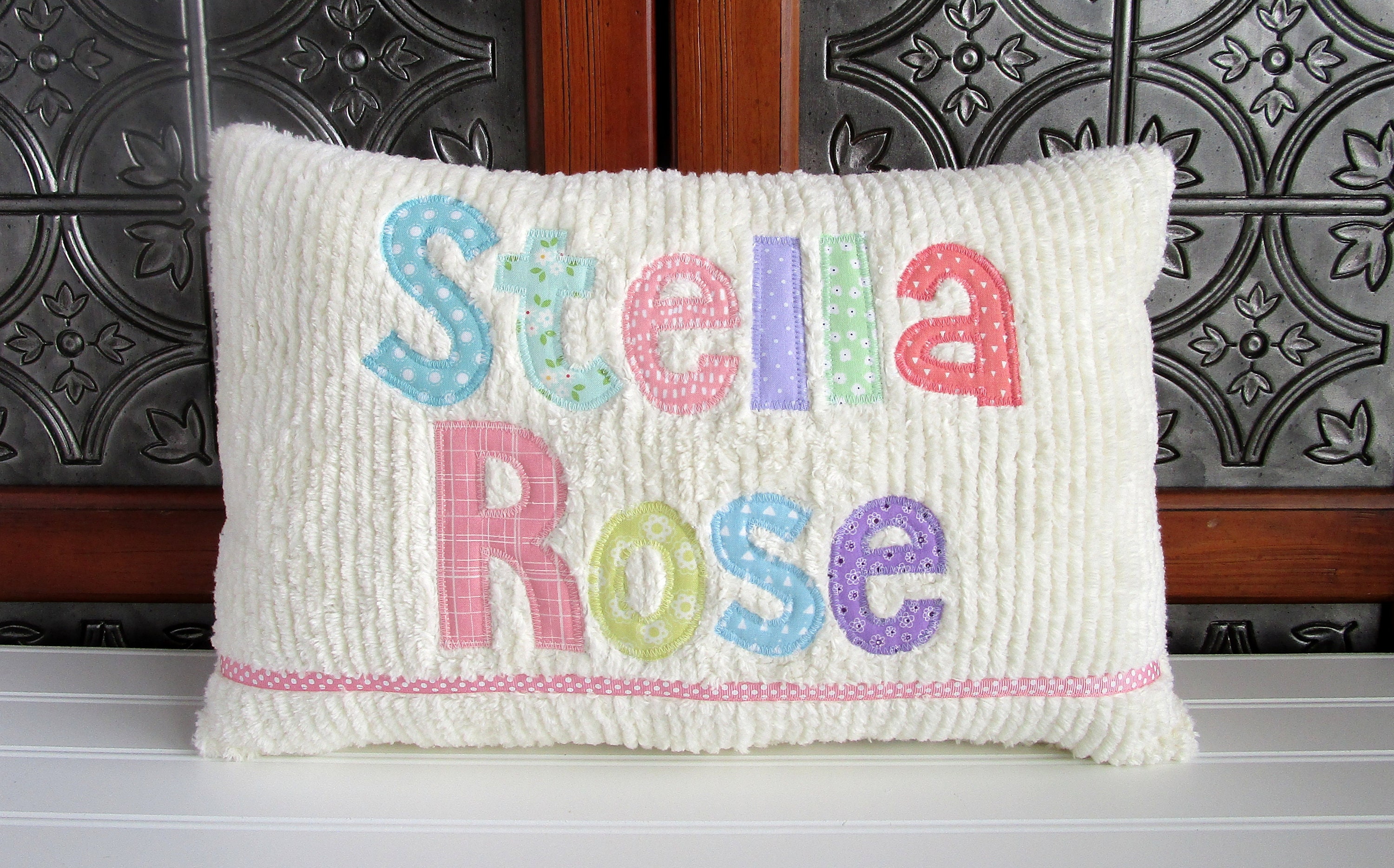 Personalized Name Pillow for Baby Girl Toddler Name Pillow Etsy