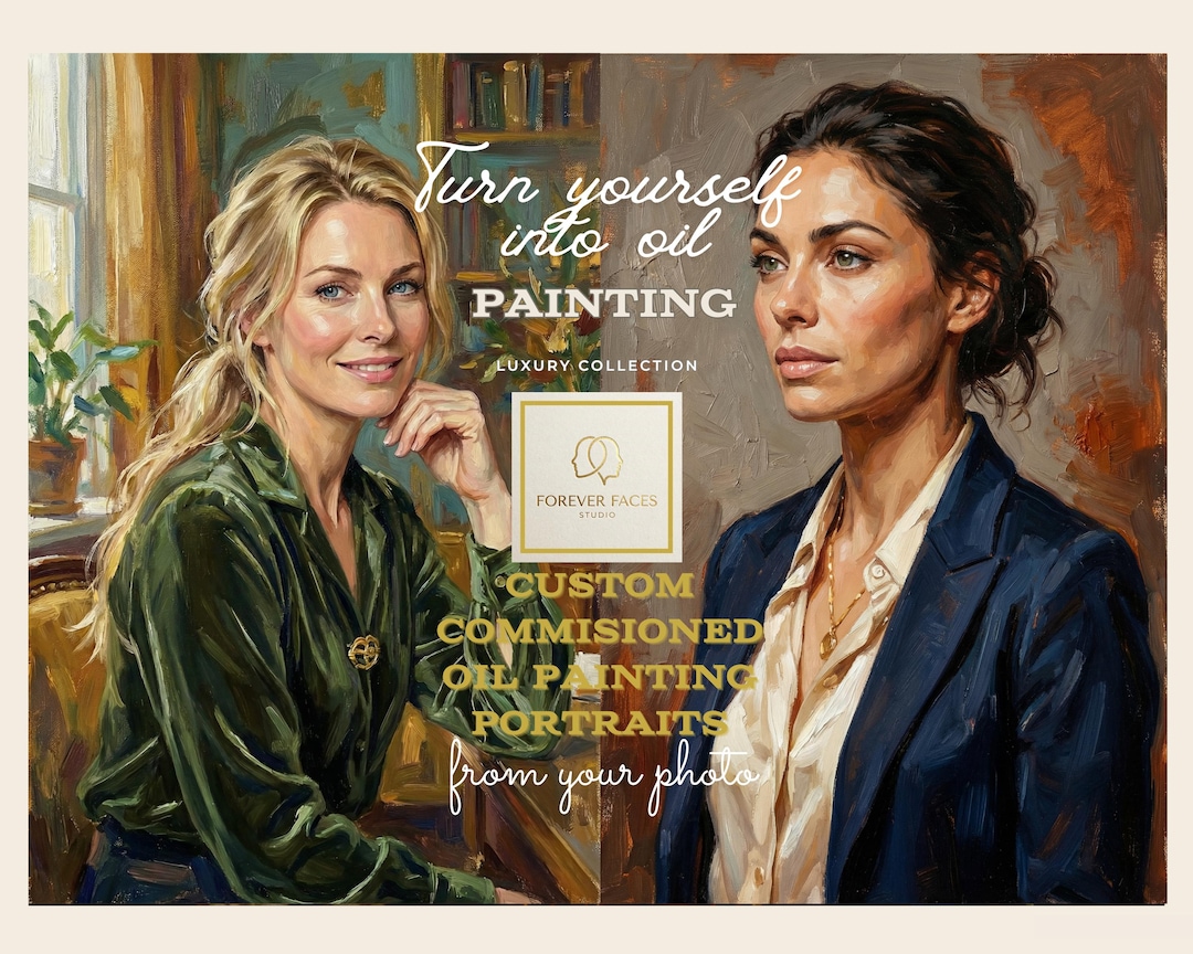 Custom Oil Painting Portrait From Photo | Commissioned Digital Oil ...