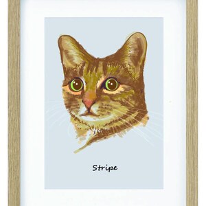 Custom Pet Portrait, Personalized Dog Illustration, Dog Cat Wall Art, Custom Cartoon Pet, Pet Memorial Ideas, Digital Download, Cute Pet Art
