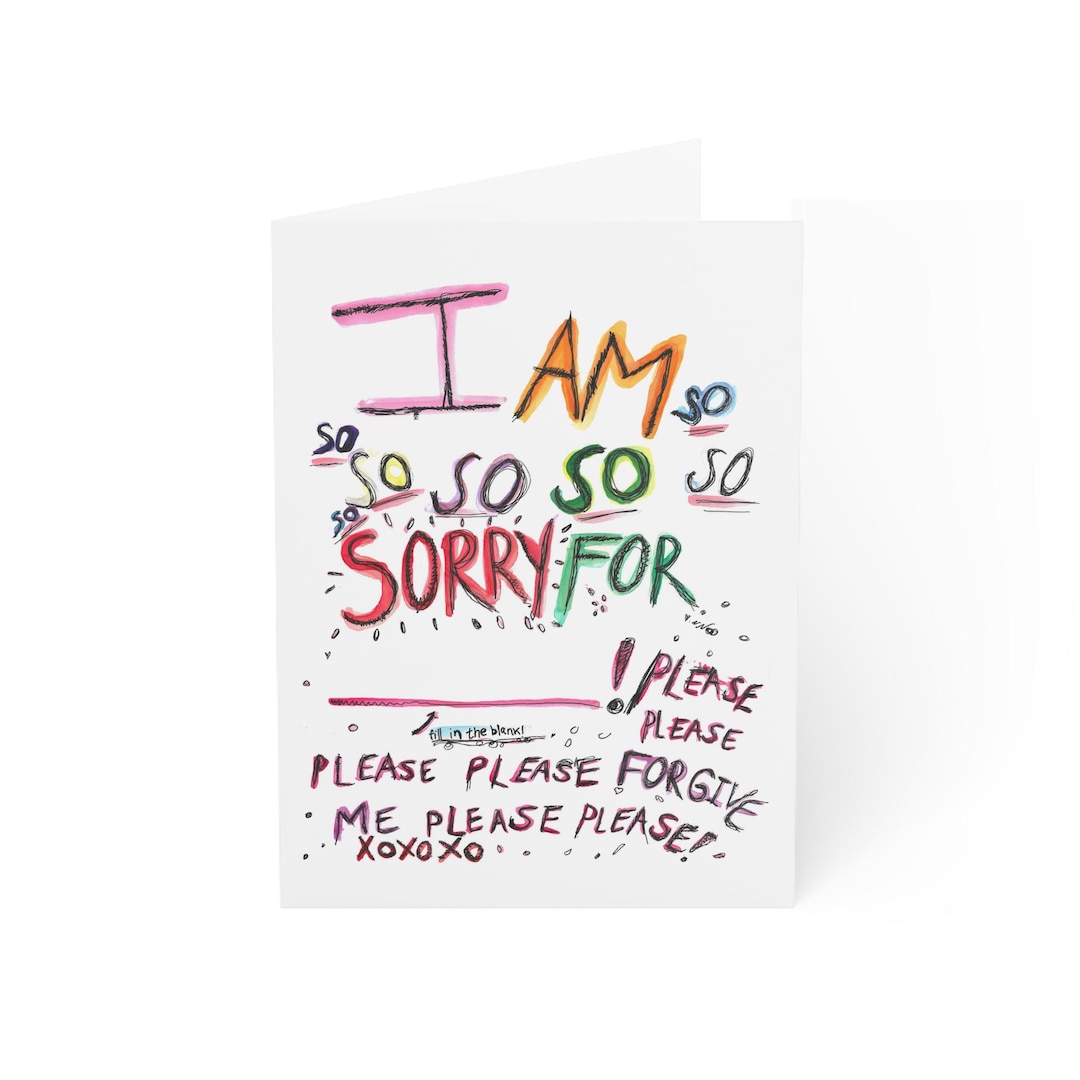 Greeting Cards, Sorry Apology Card, 1 10 30 50 Pcs, Holiday Stationary ...