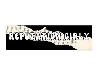 Ruf Girly Autoaufkleber - Spaß-Auto-Aufkleber für Musikliebhaber, Auto-Dekor, Geschenkidee, Retro Vibe, einzigartiges Autozubehör, Swiftie, Rep