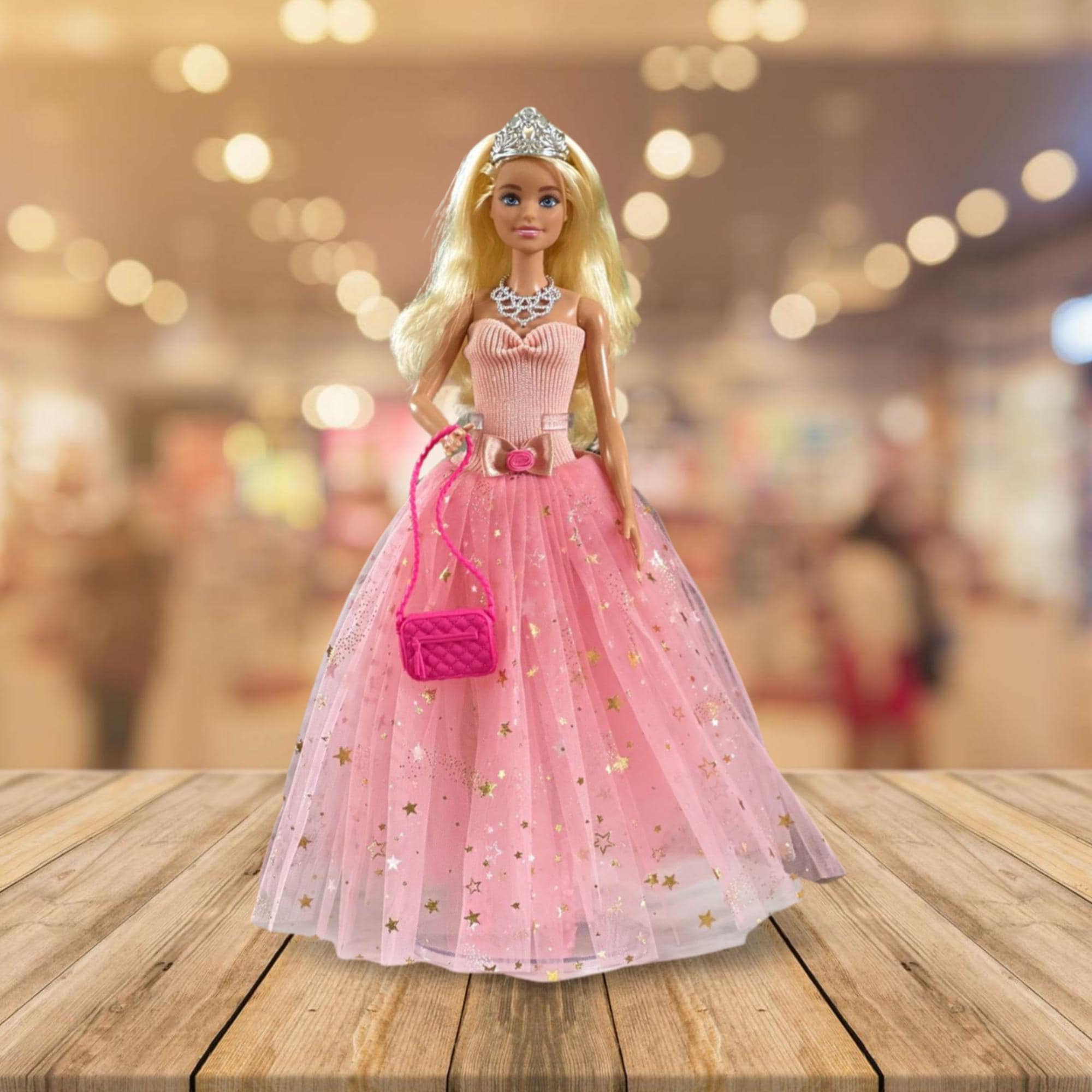 Maxi Barbie Frock Pink Gown Dress Ki Photo Maxi Dress Barbie Doll