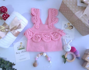 Baby Geschenk Box Set mit Schnullerkette häkeln Rassel