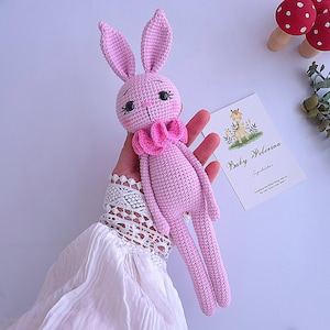 Crochet Animals, Handmade Crochet Bunny Toy for Babies and Children, Amigurumi Bunny, New Baby Gift, Baby Girl Gift, Easter Gift