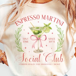Summer Espresso Martini Social Club PNG, Cocktail Png, each babe png, Summer sublimation design, Retro summer aesthetic png, Beach vibes png