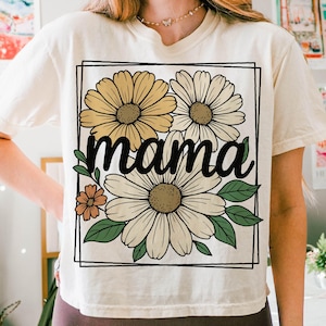 Floral Mama png: wilde bloemen Moederdagontwerp (digitale download)