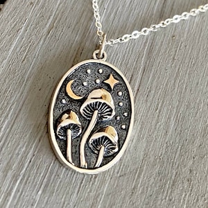 Sterling Silver Mushroom Necklace SS0133N