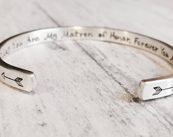 Sterling Silver Cuff Bracelet - Secret Message Cuff Custom Matte Personalized Mother Children Child Mom Baby Wife