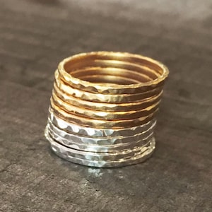 Gold Stacking Knuckle Midi Ring Sterling Silver Stacking Midi Knuckle Ring