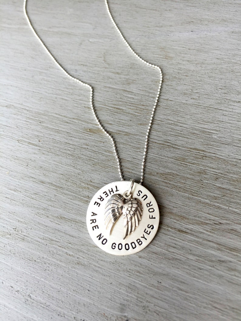 Sterling Silver Custom Wing Necklace Angel Memory No Etsy