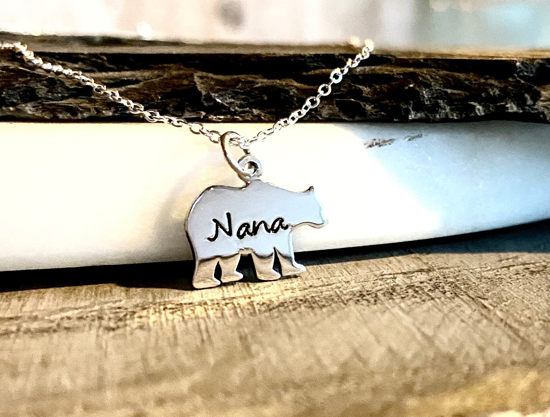 Nana bear necklace deals