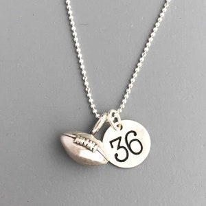 Sterling Silver Softball Necklace Baseball Number Necklace Tiny Small image 9